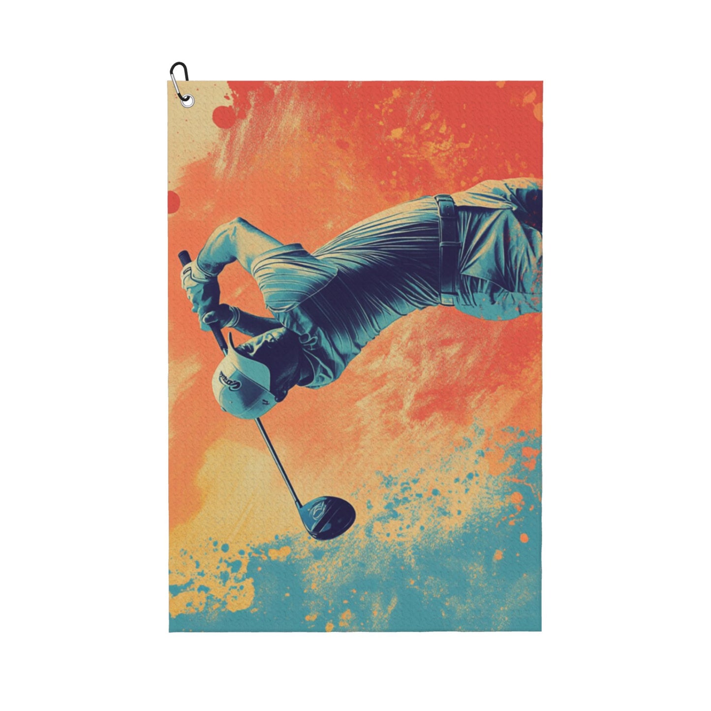 Golf Towel - Dynamic Swing Design, 24x16.1 Inches