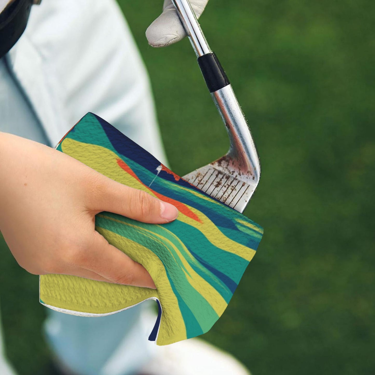 Golf Towel - Dynamic Swing Design, 24x16.1 Inches